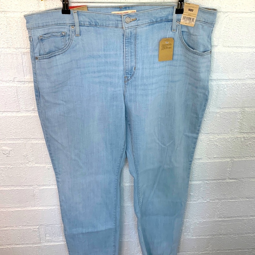 Levi's 724 High Rise Slim Straight Denim Jeans size 20W